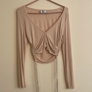 Cream princess Polly top